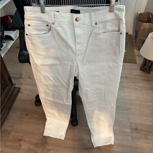 Talbots White Straight Leg Jeans Soft Denim